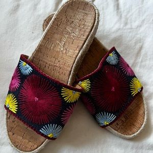 Jack Rogers Bettina slide embroidered